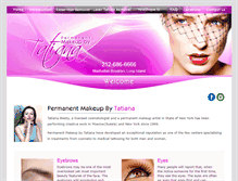 Tablet Screenshot of permanentmakeupbytatiana.com